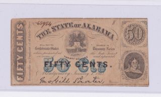 The State Of Alabama 25 Cents 1863 Confederate Note