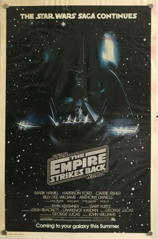 The Empire Strikes Back Us One Sheet Movie Poster,  Star Wars