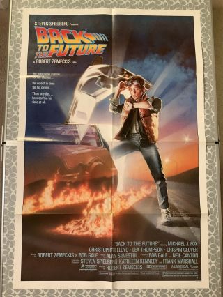 Back To The Future Movie Poster 27x41 Spielberg Struzan Art