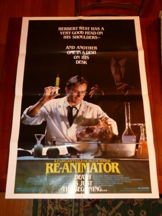 Re - Animator 1985 Movie Poster Herbert West Jeffrey Combs Horror