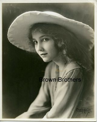 1920 Hollywood Actress Pretty Bessie Love In Brimmed Hat Dbw Photo By Carpenter