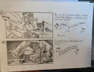 Mike Ploog Storyboard Art From " Little Shop Of Horrors " 1986
