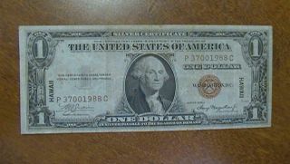 $1 Hawaii 1935 A Silver Certificate Fast