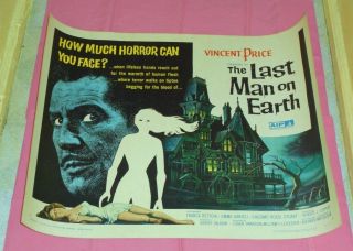 The Last Man On Earth Half - Sheet Poster Vincent Price
