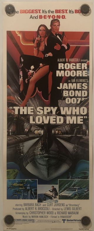 James Bond 007: The Spy Who Loved Me Insert Rolled Movie Poster - 1977