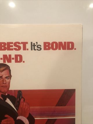 JAMES BOND 007: THE SPY WHO LOVED ME Insert Rolled Movie Poster - 1977 5