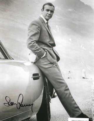 Sean Connery As James Bond 007.  Goldfinger Hand Signed Colour 8x10 Photo N