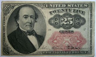 1874 25 Cents Fractional Currency 5th Issue Note