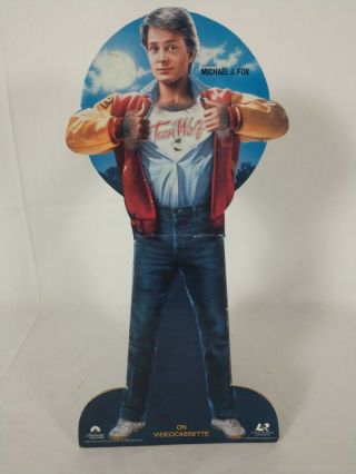 Rare - Teen Wolf - Video Store Standee Counter Top Display - 1985