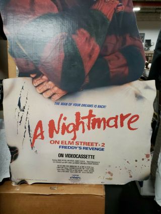 Freddy Krueger A Nightmare On Elm St.  2 Partial Life Size Standee VTG 1986 3