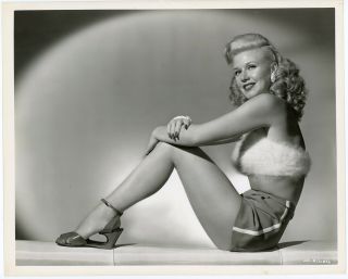 Leggy Blonde Pin - Up Ginger Rogers 1946 John Miehle Heartbeat Photograph