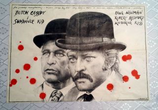 Butch Cassidy And The Sundance Kid 1sh /style B/ Polish Poster