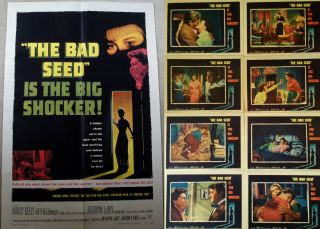 The Bad Seed 1956 One Sheet Poster Lobby Card Set Patty Mccormick Cult Campy