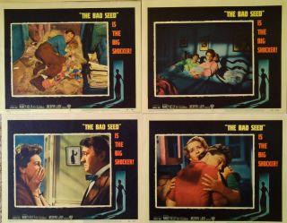 THE BAD SEED 1956 One Sheet Poster Lobby Card Set Patty McCormick Cult Campy 5