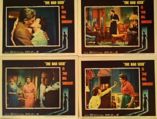THE BAD SEED 1956 One Sheet Poster Lobby Card Set Patty McCormick Cult Campy 6