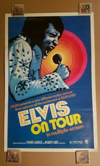 Elvis On Tour 1972 27 " X 41 " 1 - Sheet Movie Poster Presley Rolled 72/409