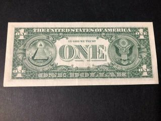 1969 B $1 DOLLAR LOW SERIAL NUMBER - A 00004614 A 2