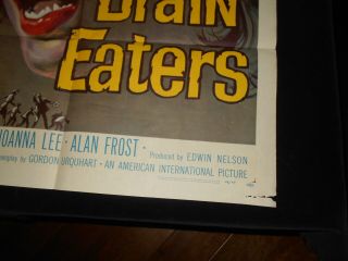 The Brain Eaters Horror Sci Fi Folded One Sheet Poster 4