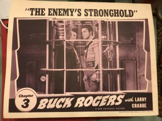 Buck Rogers 1938 Universal 11x14 " Sci - Fi Lobby Buster Crabbe C.  Montague Shaw
