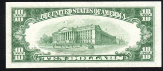 1934 - C $10 CHICAGO Federal Reserve Note AU Fr 2008 - G 23339 3