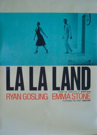 La La Land One Sheet Movie Poster Ds 27x40 Damien Chazelle Ryan Gosling 2017