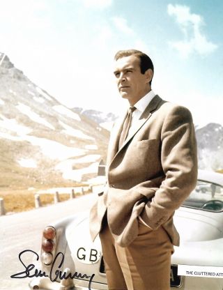 Sean Connery As James Bond 007.  Goldfinger Hand Signed Colour 8x10 Photo M
