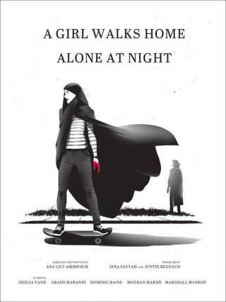 Mondo Poster A Girl Walks Home Alone At Night By Levente Szabo