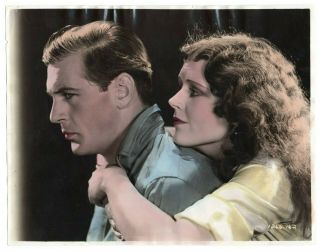Gary Cooper,  June Collyer In A Man From Wyoming (1930) Portrait Orig Photo 356