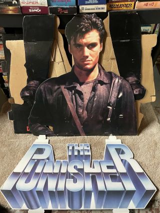 Vintage 1989 The Punisher Video Store Movie Standee