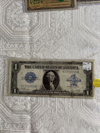 1923 United States Of America $1 Silver Certificate Dollar