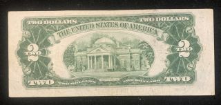 1953 $2 Dollar Bill Red Seal Error Cut A11274399a