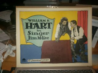 100 Western Movie Lobby Card William S Hart In Singer Jim Mckee Tc