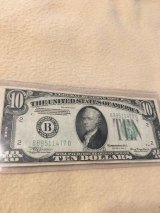1934a Ten Dollar Legal Tender Note $10