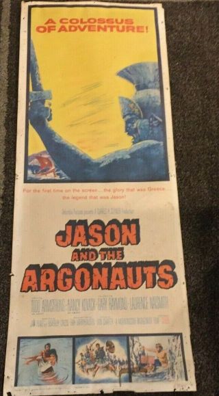 1963 Jason And The Argonauts Movie Poster 14x36