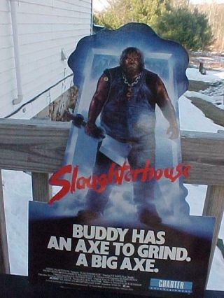 1988 Video Store Counter Top Display Slaughterhouse Buddy Has A Big Axe