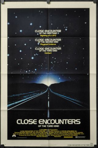 Close Encounters Of The Third Kind 1977 Orig 27x41 Movie Poster Richard Dreyfus