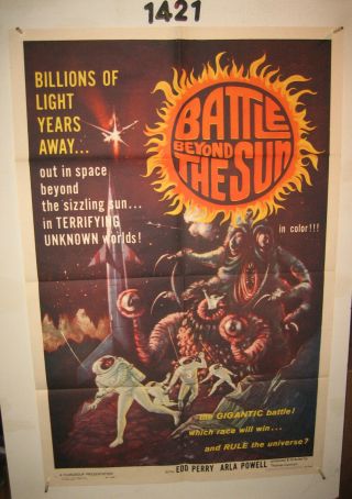 Battle Beyond The Sun 1sh Movie Poster 1962 Nebo Zovyot,