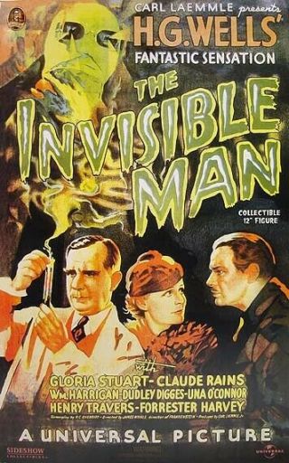 Sideshow Invisible Man 12 " Figure Universal Monster Mint/sealed Claude Rains Mib