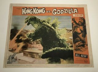 King Kong Vs.  Godzilla Lobby Card 7 Kinggoji Toho キンゴジ Nakajima Tsuburaya 1962