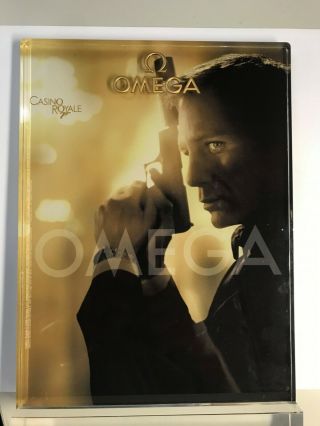 James Bond 007 Casino Royale Omega Lucite Display