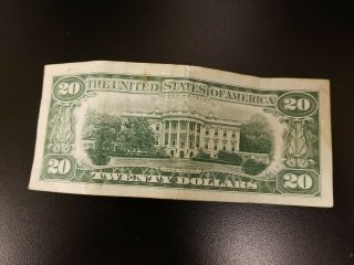1950 series I/A $20 Dollar Federal Reserve Note Bill 2