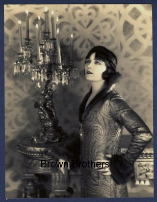 1920s Hollywood Actress Vamp Pola Negri Oversized Dbw Photo Eugene R Richee - Bb