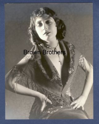 1920s Hollywood Star Carmel Myers Oversized Dbw Photo By Ruth Harriet Louise Bb