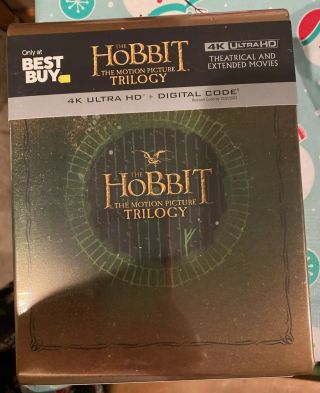 The Hobbit Trilogy Best Buy Steelbook 6 Disc Box Set (4k Uhd Blu - Ray/digital)