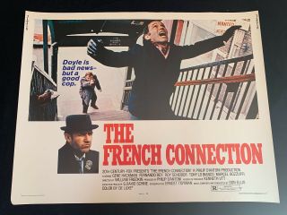 The French Connection 22x28 U.  S Half Sheet - Rare Find