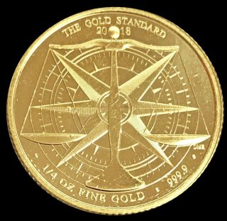 2018 Gold Uk 7.  8 Grams 1/4 Oz 25 Pound Gold Standard Coin