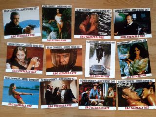 James Bond 007 Never Say Never Again - German Lobby Card Set Of 20 Cards Connery