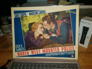 100 Western Movie Lobby Card Gary Cooper North West Mounted Police