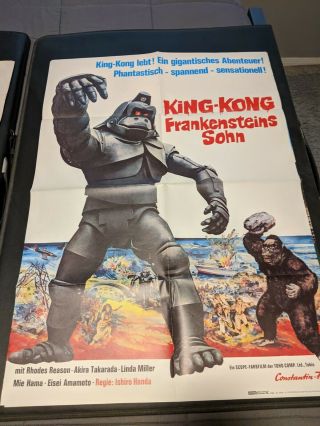 Godzilla Vs.  Mechagodzilla And King Kong Escapes German 1 Sheets 23x33
