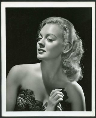 Leslie Brooks In Stunning Portrait By George Hurrell Vtg 1940s Photo